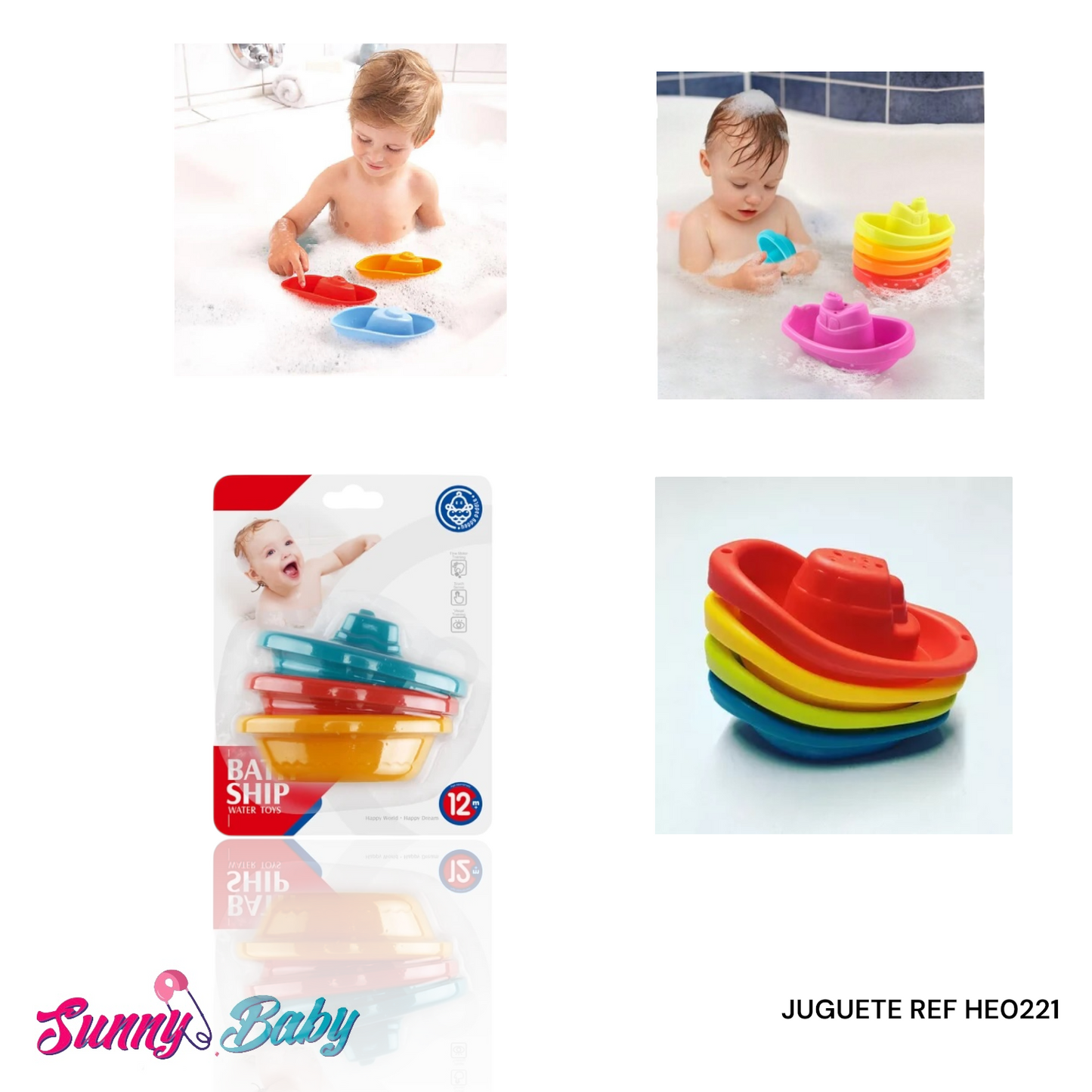 🛁🐠 Juguete para Bañera x 3 – Diversión Segura en Cada Chapuzón