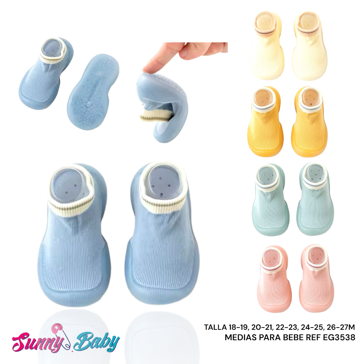🧦👶 Medias con Suela para Bebé – Comodidad y Seguridad Paso a Paso