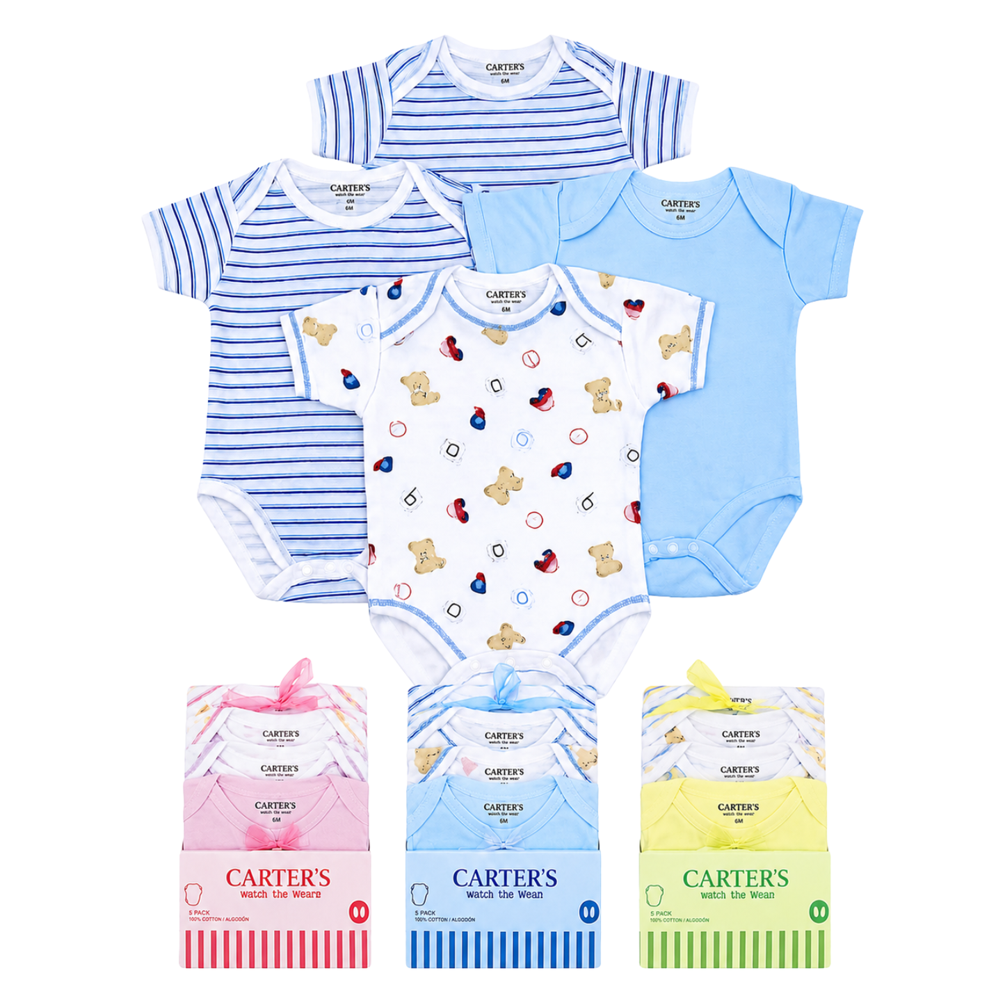 SET DE BODYS PARA BEBE X4 👶