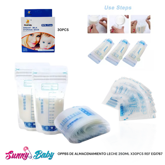 🍼 Bolsas de Almacenamiento de Leche Materna 250 ml x 30 pcs