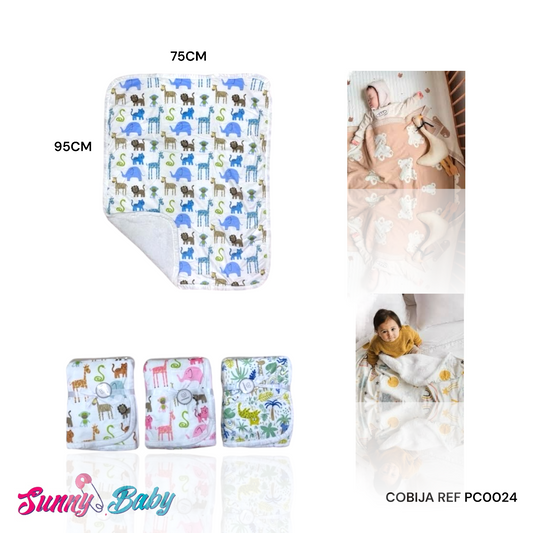 🛏️💖 Cobija 95 cm x 75 cm – Calidez y Confort para tu Bebé