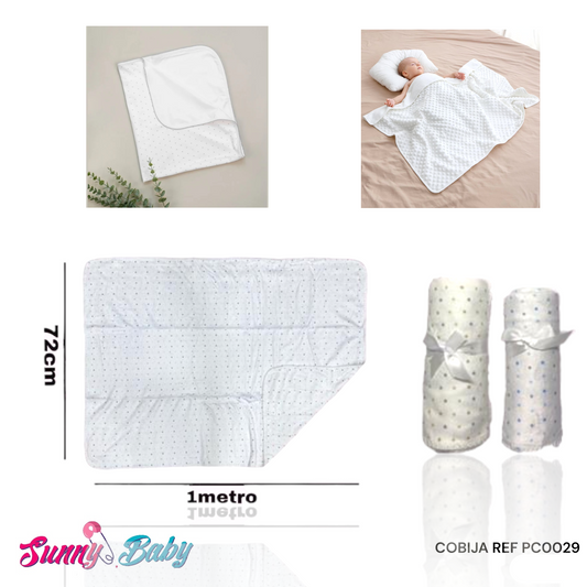 🛏️💖 Cobija 1 m x 72 cm – Calidez y Confort para tu Bebé