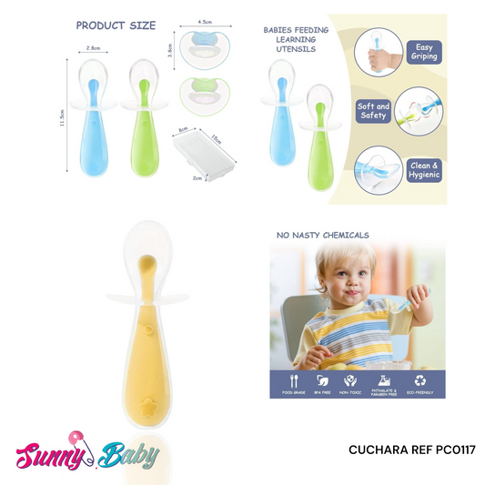 🥄🍼 Cuchara Tipo Chupa de Silicona – Diversión y Comodidad para tu Bebé