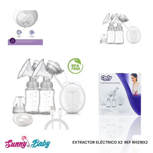 🍼⚡ Extractor Eléctrico x2 Only – Doble Comodidad y Eficiencia para Mamá