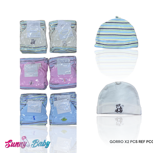 🍼 Gorro x2 para Bebé – Comodidad y Protección en Cada Momento