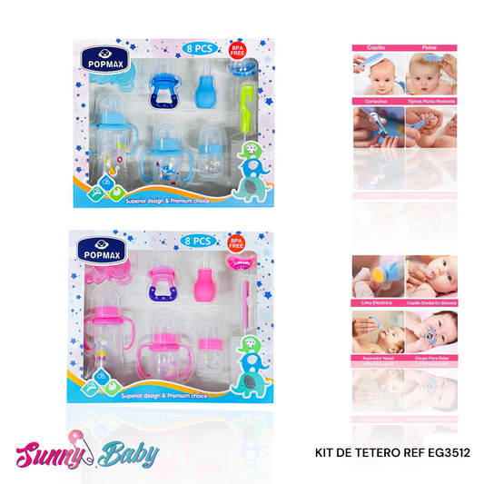 🍼💖 Kit de Teteros para Bebé – Comodidad y Alimentación Segura