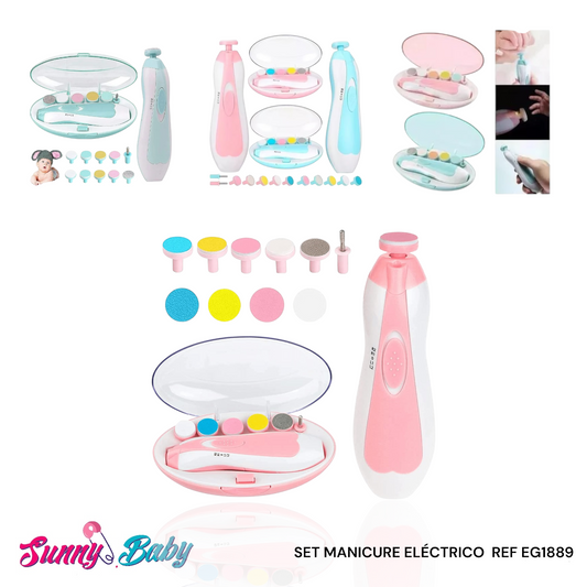 ⚡✂️🍼 Set Manicure Eléctrico para Bebé – Cuidado Seguro y Eficiente