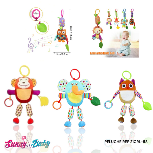 🧸🎵 Peluche Sonajero para Bebé – Diversión y Estimulación Sensorial