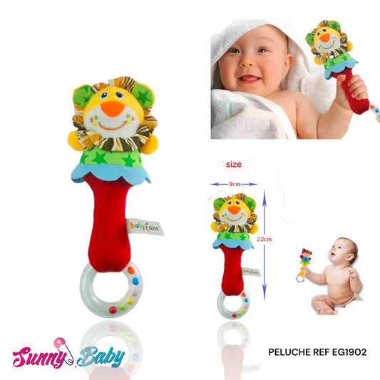 🧸🔔 Peluche Sonajero – Diversión y Estimulación para tu Bebé